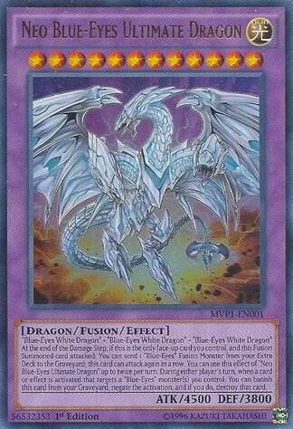Yu-Gi-Oh! - Neo Blue-Eyes Ultimate Dragon (MVP1-EN001) - 1st Edition - Ultra Rare
