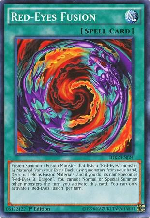 Yu-Gi-Oh! - Red-Eyes Fusion - LDK2-ENJ24 - Common - Unlimited Edition - Legendary Decks II