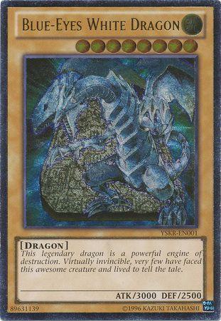 Blue-Eyes White Dragon Ultimate Rare YSKR-EN001 Yugioh! Unlimited Edition