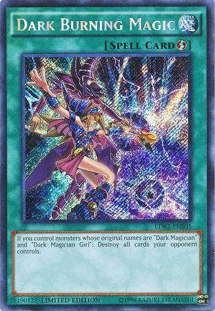 Yu-Gi-Oh! - Dark Burning Magic (LDK2-ENS05) - Legendary Decks II - 1st Edition - Secret Rare