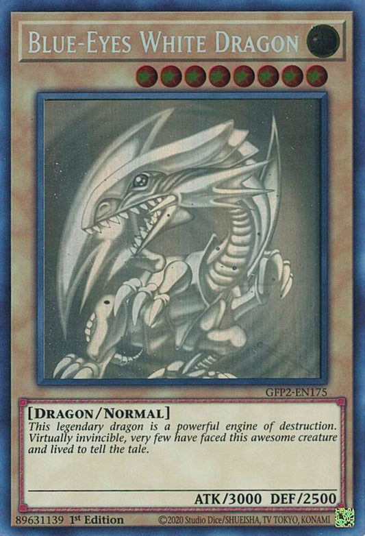 Blue-Eyes White Dragon - GFP2-EN175 - Ghost Rare - 1st Edition