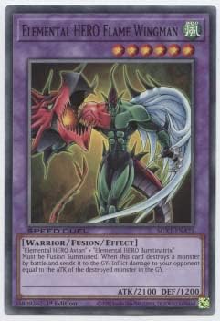 YU-GI-OH! Elemental Hero Flame Wingman - SGX1-ENA21 - Common - 1st Edition
