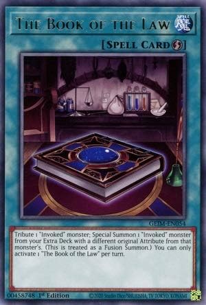 Yu-Gi-Oh!  - The Book of The Law - GEIM-EN054 - Rare - 1st Edition