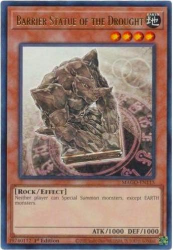 Barrier Statue of The Drought - MAGO-EN115 - Gold Rare - 1st Edition