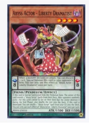Abyss Actor - Liberty Dramatist - PHHY-EN016 - Common Yugioh