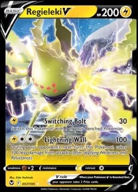 Pokemon - Regieleki V - 057/195 - Silver Tempest - Ultra Rare Card