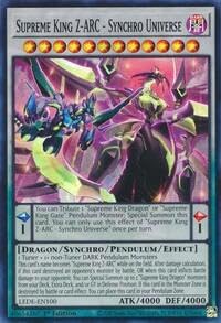 YU-GI-OH! Supreme King Z-ARC - Synchro Universe - LEDE-EN100 - Super Rare - 1st Edition -