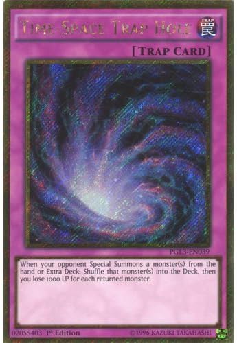 Time-Space Trap Hole Gold Secret Rare PGL3-EN039 1st Ed
