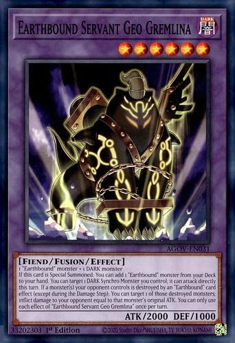 Earthbound Servant Geo Gremlina - AGOV-EN031 - Common - 1st Edition