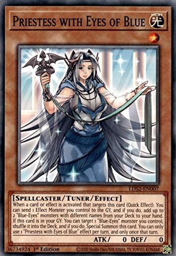 Priestess with Eyes of Blue - LDS2-EN007 - Common - 1st Edition