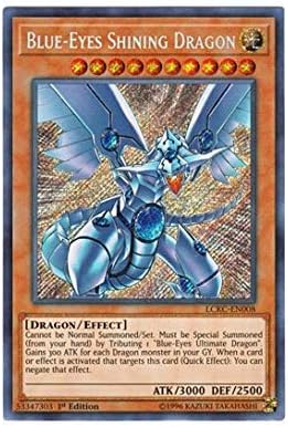 YU-GI-OH! English Version LCKC-EN008 Blue-Eyes Shining Dragon Ao no Dragon (Secret Rare) 1st Edition