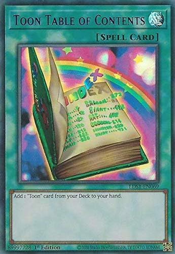 YU-GI-OH! Toon Table of Contents (Purple) - LDS1-EN069 - Ultra Rare - 1st Edition
