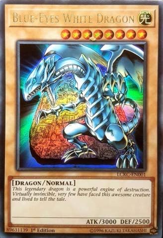 Yugioh Blue-Eyes White Dragon (Version 4) - LCKC-EN001 - Ultra Rare - 1st Edition Legendary Collection Kaiba Mega Pack