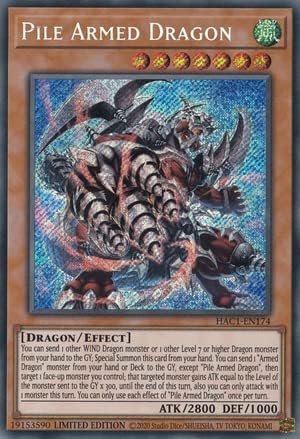 Pile Armed Dragon - HAC1-EN174 - Secret Rare - Yugioh