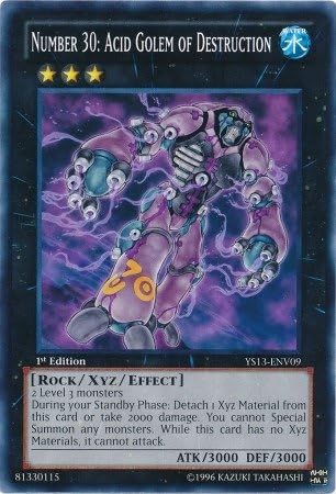 Yu-Gi-Oh! - Number 30: Acid Golem of Destruction (YS13-ENV09) - Super Starter...