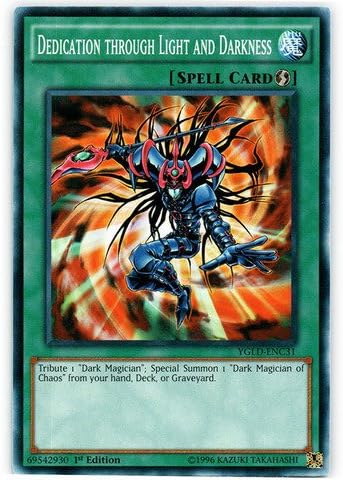 Yu-Gi-Oh! - Dedication Through Light and Darkness (YGLD-ENC31) - Yugi's Legendary Decks - 1st Edition