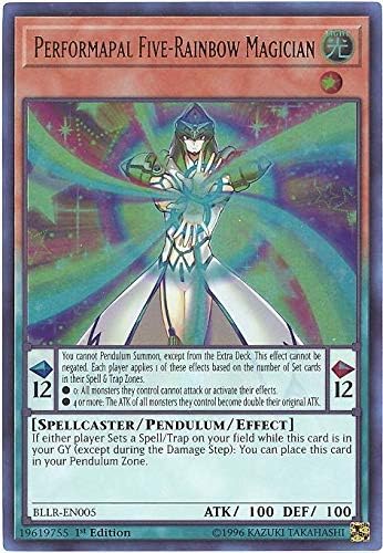 Performapal Five-Rainbow Magician - BLLR-EN005 - Ultra Rare - 1st Edition