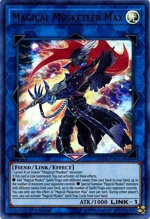 YU-GI-OH! Magical Musketeer Max - Ultra Rare - 1st Edition - 1 Card - Battles of Legend: Hero's Revenge