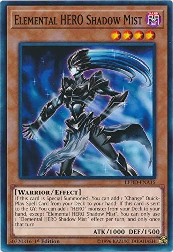 Yu-Gi-Oh! - Elemental Hero Shadow Mist - LEHD-ENA15 - Common - 1st Edition - Legendary Hero Decks - Destiny Hero Deck