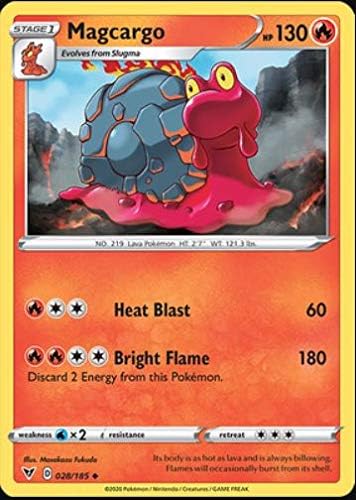 Magcargo - 028/185 - Uncommon - Reverse Holo - Sword & Shield: Vivid Voltage