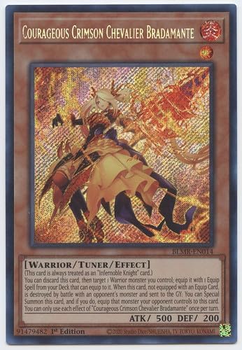 Courageous Crimson Chevalier Bradamante - BLMR-EN014 - Secret Rare - 1st Edition