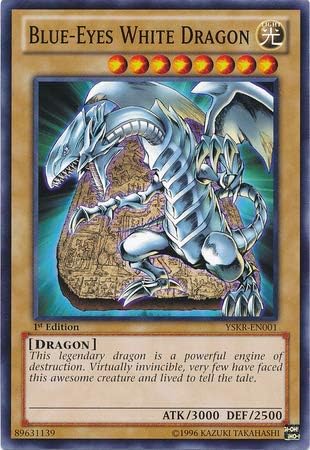 Yu-Gi-Oh! - Blue-Eyes White Dragon - YSKR-EN001 - Common - Unlimited Edition - Starter Deck: Kaiba Reloaded
