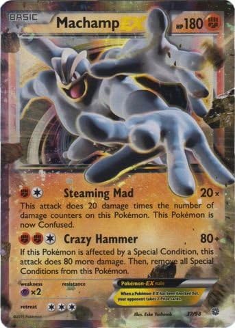 Pokemon - Machamp-EX (37/98) - Ancient Origins - Holo