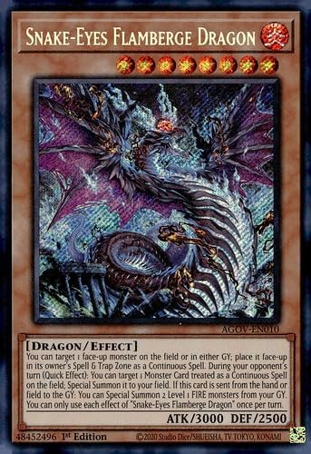 Snake-Eye Flamberge Dragon - AGOV-EN010 - Secret Rare - 1st Edition