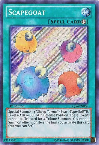 Yu-Gi-Oh! - Scapegoat (LCJW-EN066) - Legendary Collection 4: Joeys World - 1st Edition - Secret Rare