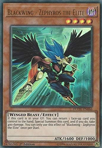 YU-GI-OH! - Blackwing - Zephyros The Elite - DUOV-EN066 - Ultra Rare - 1st Edition -  - 1 Piece