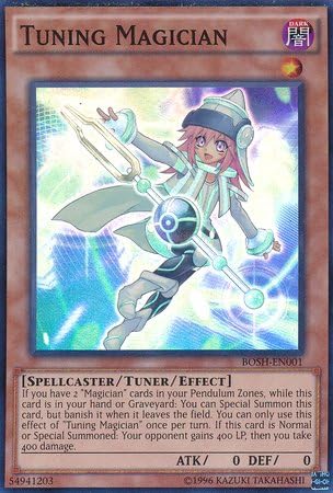 Yu-Gi-Oh! - Tuning Magician (BOSH-EN001) - Breakers of Shadow - Unlimited Edition - Super Rare by Yu-Gi-Oh!