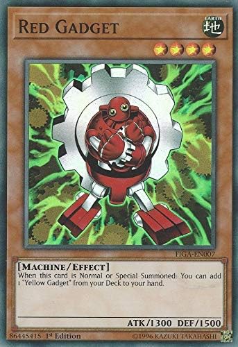 Yu-Gi-Oh! - Red Gadget - FIGA-EN007 - Super Rare - 1st Edition - Fists of The Gadgets
