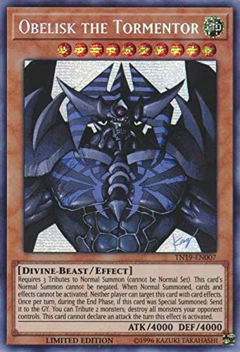 Yu-Gi-Oh! Obelisk The Tormentor Alt. Art TN19-EN007 - Prismatic Secret Rare