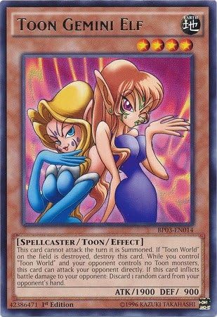 Yu-Gi-Oh! - Toon Gemini Elf (BP03-EN014) - Battle Pack 3: Monster League - 1st Edition - Rare by Yu-Gi-Oh!