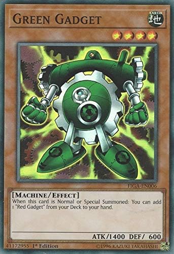 Yu-Gi-Oh! - Green Gadget - FIGA-EN006 - Super Rare - 1st Edition - Fists of The Gadgets