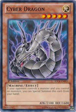 YU-GI-OH! - Cyber Dragon (Black) SDCR-EN003 - 1st Edition - Common