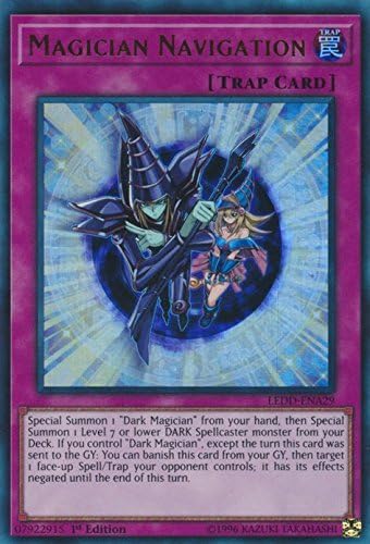 Yugioh 1st Ed Magician Navigation LEDD-ENA29 Ultra Rare 1st Edition Legendary Dragon Decks