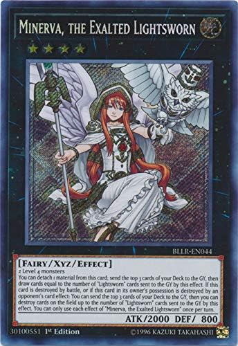 Minerva, The Exalted Lightsworn - BLLR-EN044 - Secret Rare - 1st Edition