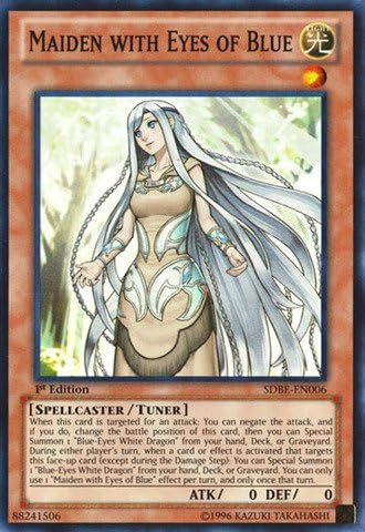 Yu-Gi-Oh! - Maiden with Eyes of Blue (SDBE-EN006) - Structure Deck: Saga of Blue-Eyes White Dragon - Unlimited Edition - Super Rare by Yu-Gi-Oh!