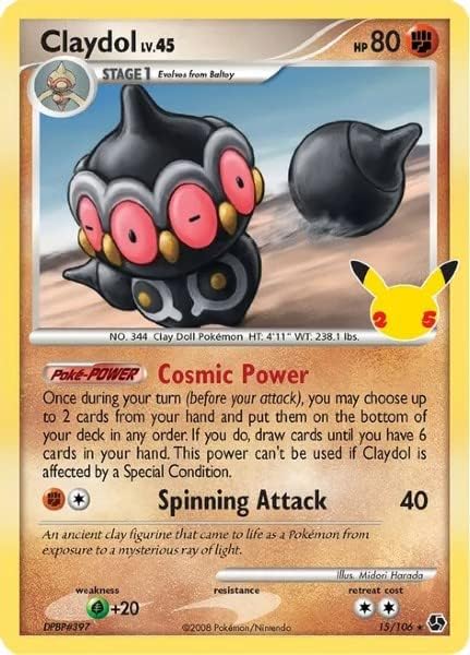 Pokemon - Claydol 15/106 - Great Encounters - Celebrations Classic Collection -Reprint - Ultra Rare