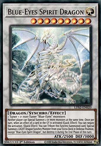 Yu-Gi-Oh! Collectible Card - Blue-Eyes Spirit Dragon - Ultra Rare - 1st Edition - 1 Card