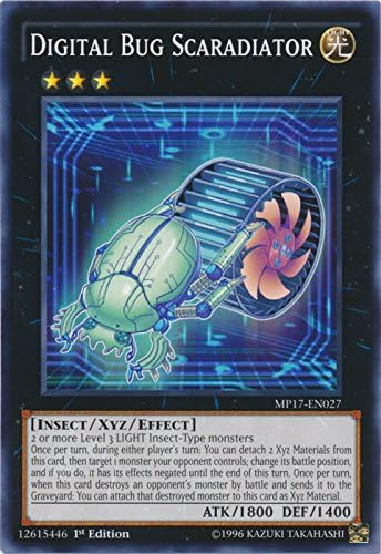 Yu-Gi-Oh! Digital Bug Scaradiator - MP17-EN027 - Common - 1st Edition - 2017 Mega-Tin Mega Pack (1st Edition)
