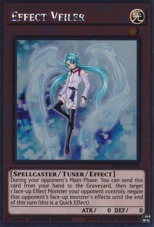 Yu-Gi-Oh! - Effect Veiler (NKRT-EN039) - Noble Knights of the Round Table Power-Up Pack - Limited Edition - Platinum Rare by Yu-Gi-Oh!