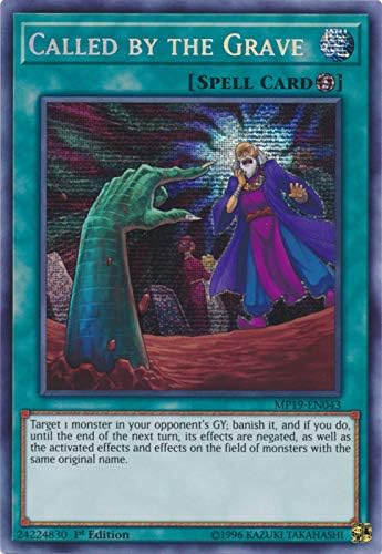 Yu-Gi-Oh! - Called by The Grave - MP19-EN043 - Prismatic Secret Rare - 1st Edition - 2019 Gold Sarcophagus Tin Mega Pack