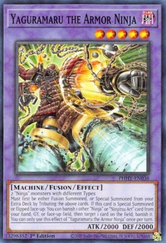 Yaguramaru The Armor Ninja - PHHY-EN036 - Common Yugioh