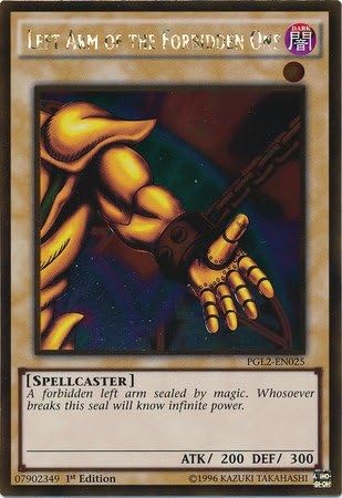 Yu-Gi-Oh! - Left Arm of the Forbidden One (PGL2-EN025) - Premium Gold: Return of the Bling - 1st Edition - Gold Rare by Yu-Gi-Oh!