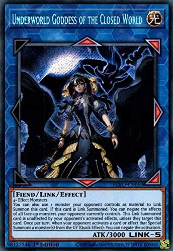 Underworld Goddess of The Closed World - BLVO-EN050 - Secret Rare - 1st Edition
