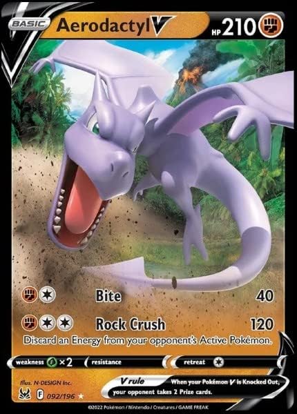 Pokemon - Aerodactyl V 092/196 - Lost Origin - Ultra Rare Holo -  - 1