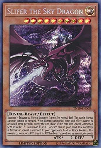 Slifer The Sky Dragon (Alternate Art) - TN19-EN008 - Prismatic Secret Rare - Limited Edition