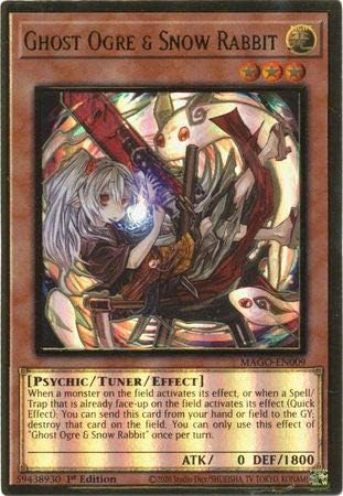 Ghost Ogre & Snow Rabbit (Alternate Art) - MAGO-EN009 - Premium Gold Rare - 1st Edition